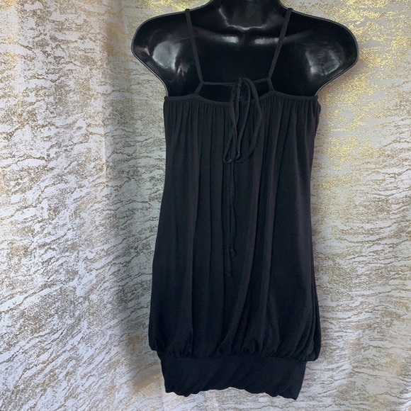 Bebe black chain embellished tunic top size S - Picture 5 of 10